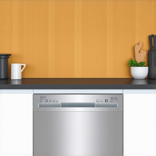 Kitchen with stainless steel dishwasher highlighting quiet operation and efficiency.