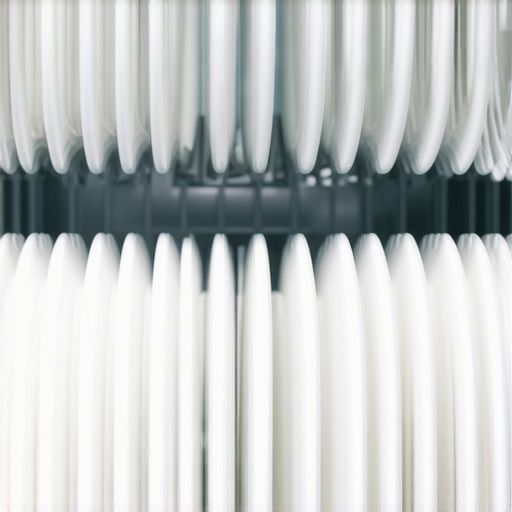 A well-organized dishwasher rack with dishes, bowls, and utensils arranged for optimal space and cleaning efficiency